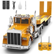 KIDMARKT 39.6" Giant RC Semi-Trailer Truck for Kids | Extra Large, Red 