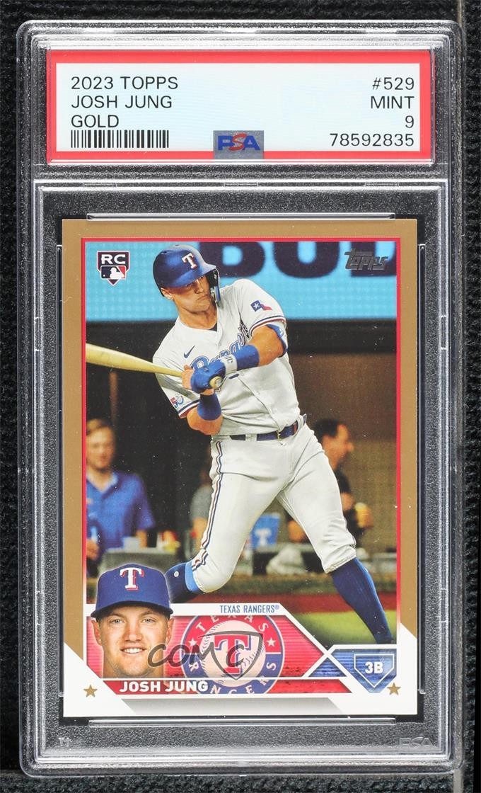 2023 Topps Series 2 Gold 1349/2023 Josh Jung #529 PSA 9 MINT Rookie RC sl3