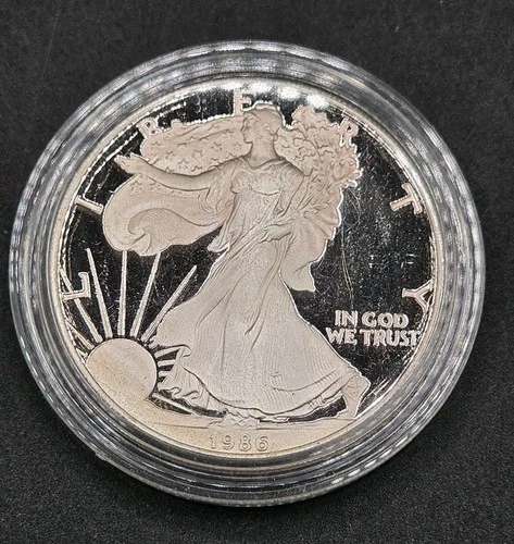 1986-S 1oz .999 Silver American Eagle Proof #2