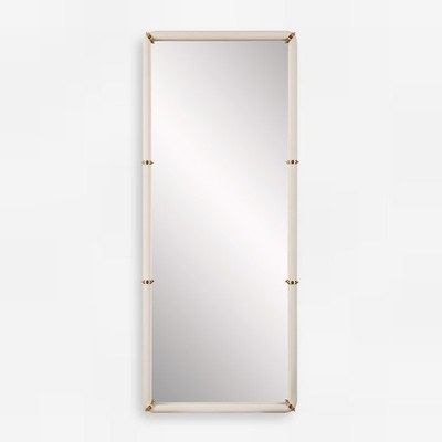Uttermost 08242 Cyprus 30-1/2''W x 72''H Rectangular Flat Framed - White