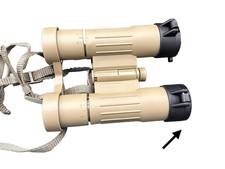 Pair of L-3 Com US Military Issue M24 Binocular Eye Piece Lens Caps