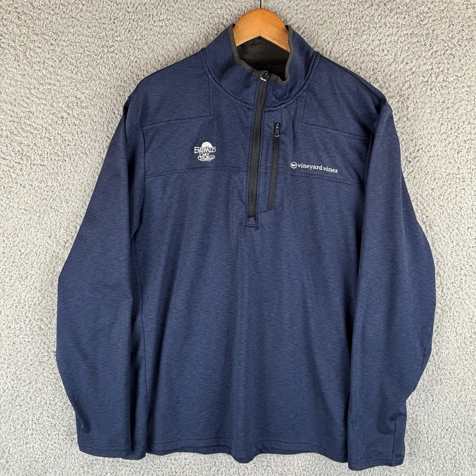 Vineyard Vines On-The-Go OTG Performance Shep Shirt Mens XL Navy Pullover *Logo*