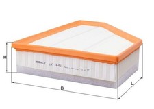 MAHLE Luftfilter LX 1640 Filtereinsatz für BMW E90 E91 ALPINA X1 D3 E81 E87 E84