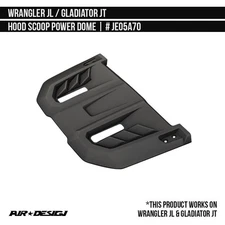For Jeep Gladiator 2020-2024 Air Design Hood Scoop Unpainted
