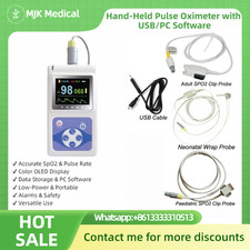 Hand-Held Pulse Oximeter with USB/PC Software-Includes Infant/Child/Adult Probes