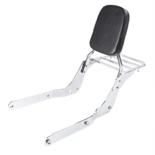 1x Backrest Sissy Bar W/ Luggage Rack For Honda Shadow VT750C Aero 2004-2012