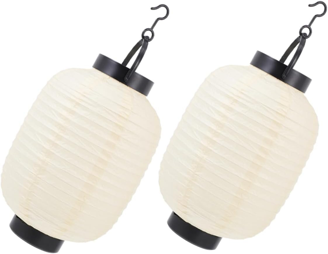 2 Lanterne Giapponesi in Carta Chōchin per Decorazione Esterna e Interna