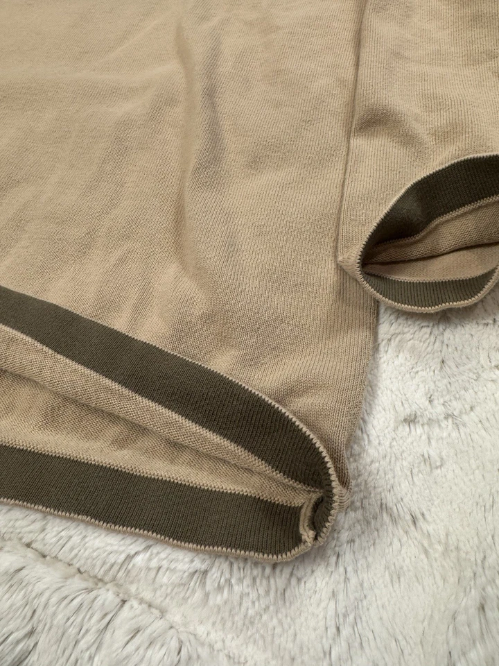 Suéter Vintage High Sierra Rayas Para Hombres XXL Marrón Cuello Redondo Pullover 100% Algodón Foto 2 de 4