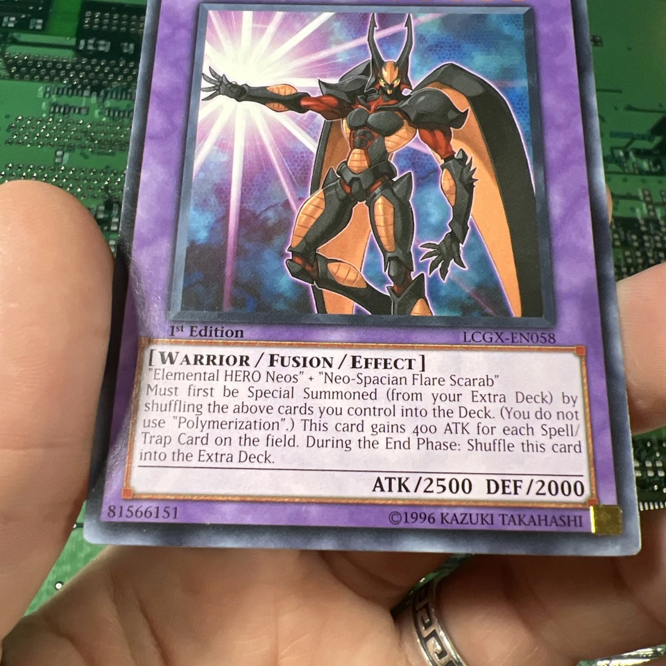Elemental Hero Flare Neos - LCGX-EN058 - Common 1st Edition Yugioh Card - Image 4 of 4