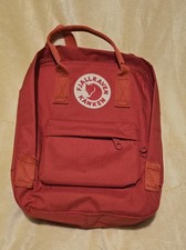 Fjallraven Kanken Small Backpack Red Excellent Condition Pre-Owned