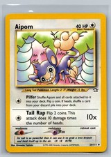 Aipom Neo Genesis #026/111 Uncommon Unlimited MP Pokemon
