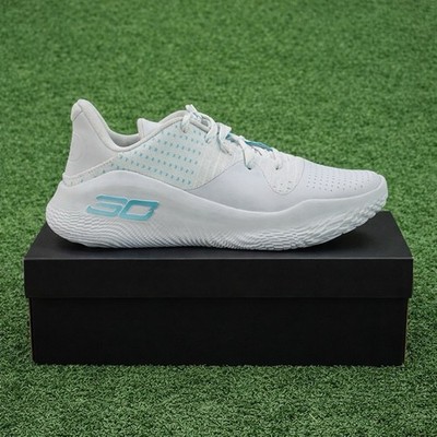 SIZE 11 MENS - Under Armour Curry 4 Low FloTro 'April Showers' 3026620-100 Blue