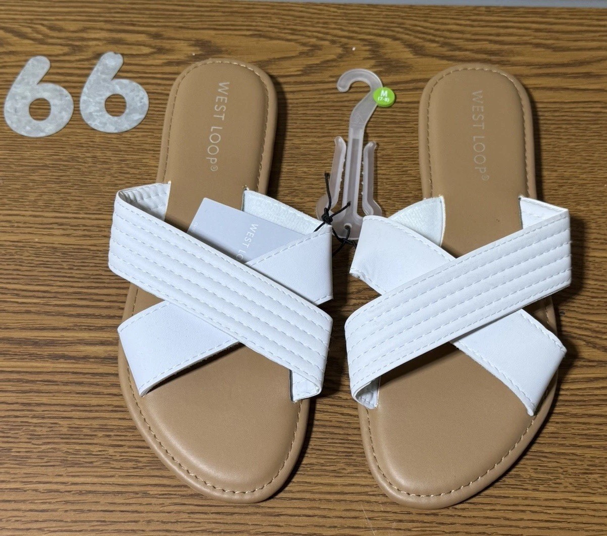 APL Sandali moda West Loop bianchi medi 7 8