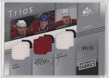 2008-09 SP Game Used Edition 3/25 Saku Koivu Andrei Kostitsyn Alex Kovalev 10gc