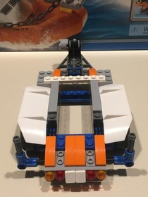 2008 Lego City 7726 Coast Guard Truck with Speed Boat Set Box + Instructions