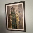 Dorothy Bowman Hand Signed Serigraph 1964 - City Edge #4 - 61 Of 210 / HGV