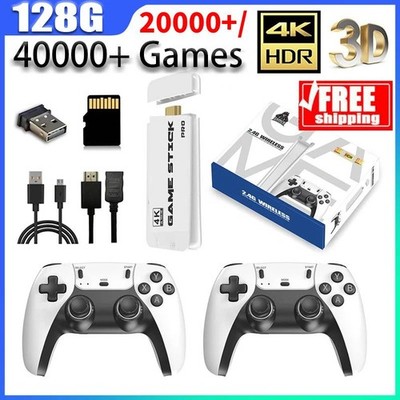 40000+ Retro Videospielkonsole 4K HD TV Spiel Stick inkl.2X Wireless Controller