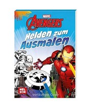 Marvel Avengers: Helden zum Ausmalen: Malblock für Kindergarten-Kinder ab 4 Jah