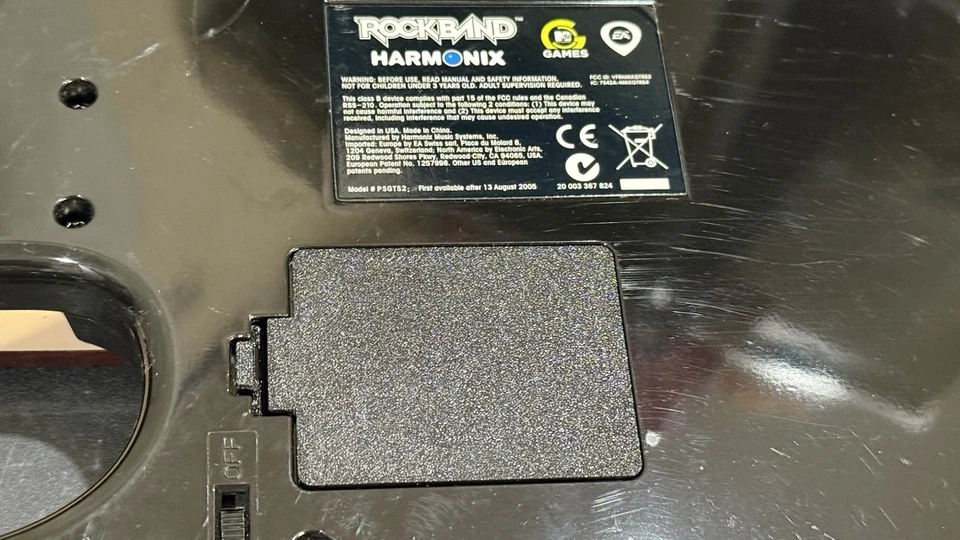 Rock Band Battery Cover RockBand 2 3 4 Fender Stratocaster Guitar Wireless Drums - Image 3 of 4