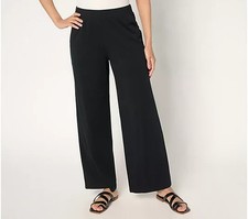 Denim  Co. Beach Full Length Wide Leg Pant Black,Tall Medium AA678643