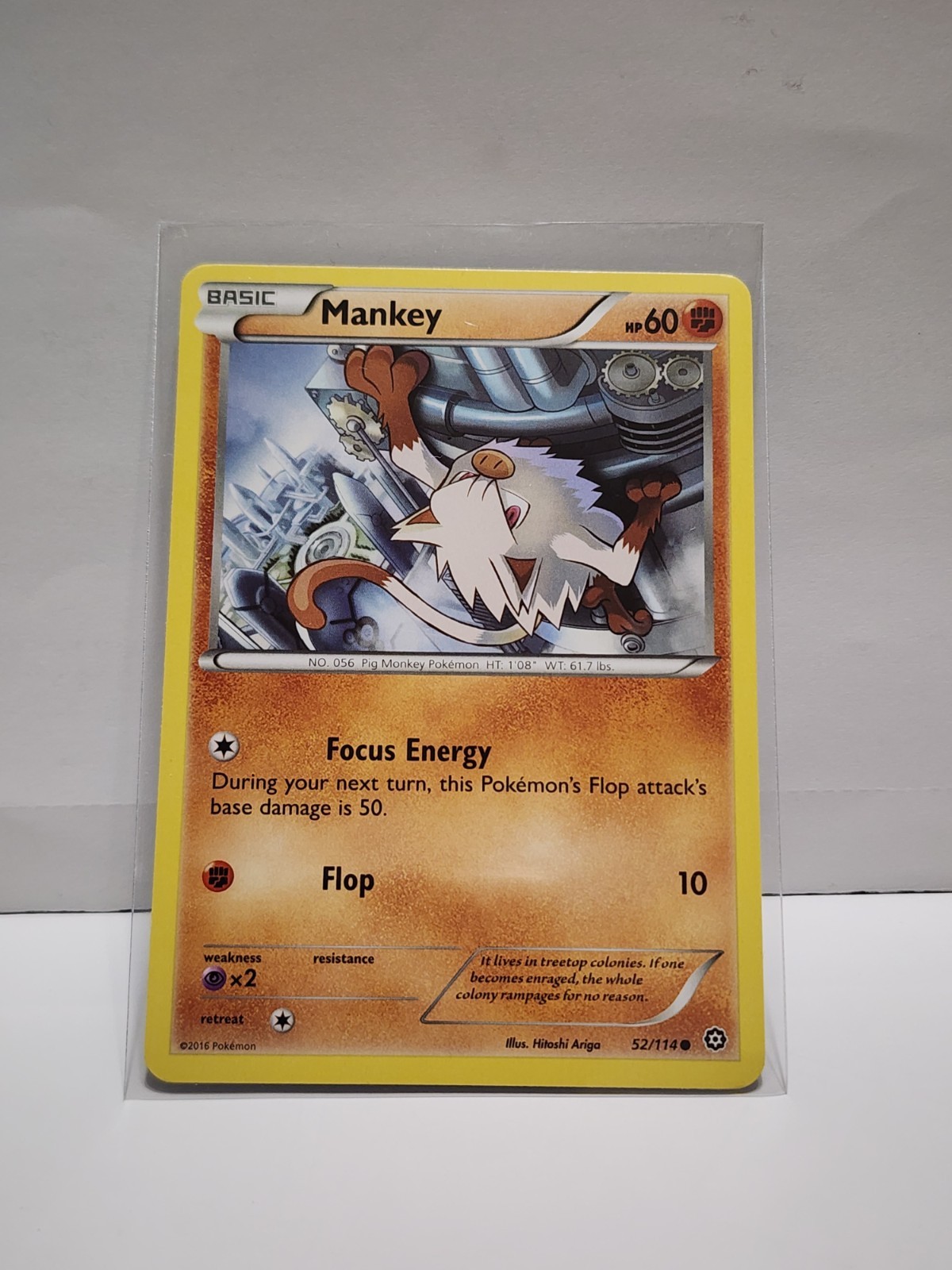 Mankey 52/114 XY Steam Siege Regular Pokemon TCG Card [ENG]*