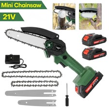 Image of 6+8inch 4000W Cordless Electric Chainsaw Brushless Wood Cutter Saw For Makita