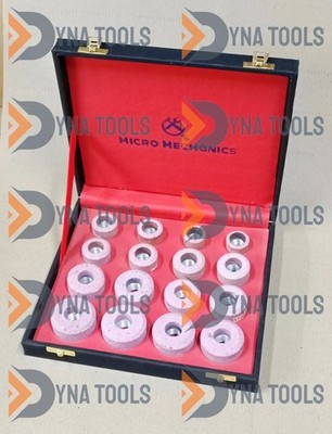 Ventilsitz Schleifsteine Set 16 Stück für Sioux Halter 11/16'' Gewinde 100er...