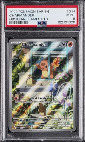 2023 POKEMON SVP OBSIDIAN FLAMES ETB PROMO #044 CHARMANDER PSA 9