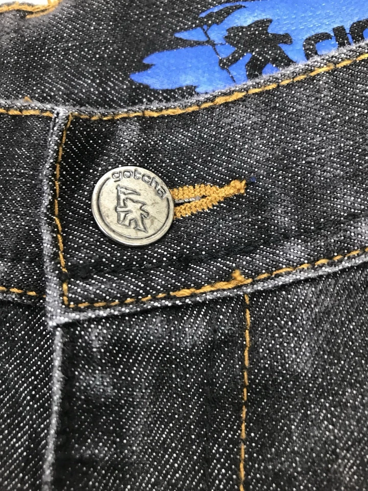 GOTCHA Jeans Mens 31x29 Skinny Straight Fit Black Cotton Polyester (tag32x30) - Image 4 of 4