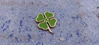 Green Metal Clover Logo for Vintage Alfa Romeo 30mmx30mm.  [158.26]