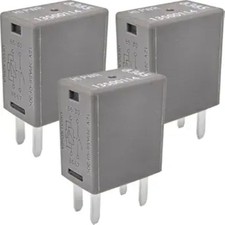 3-Pack 13500114 Relay - 30A 12VDC 4-Pin SPST Automotive Relay - Fixes Fuel 3,