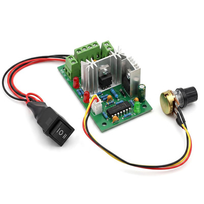 PWM DC Motor Speed Controller 10V-30V 3A 120W, Reversible Forward Reverse Sto...
