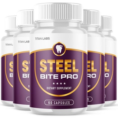 (5 Pack) Steelbite Pro Oral Probiotic Pills for Healthy Teeth & Gums 300 Capsule