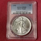1990 American Silver Eagle 1 Oz PCGS MS68 Bright White Better Date Coin C