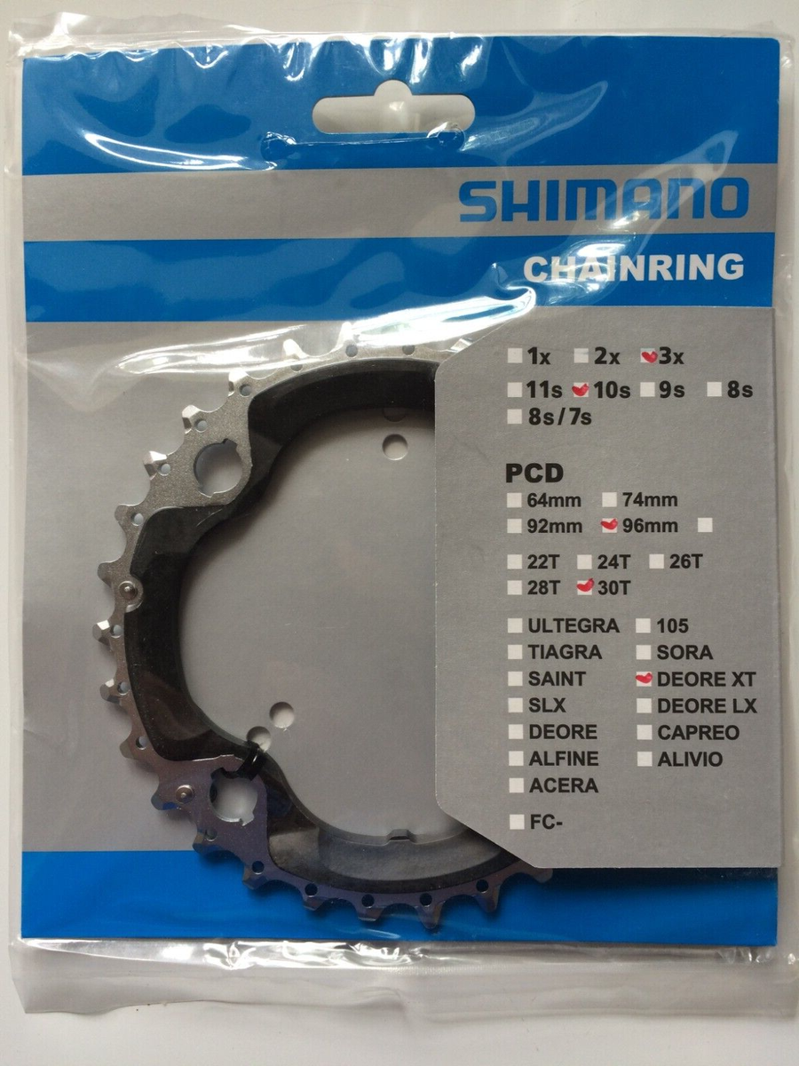 Shimano Deore XT FC-M782 30T Chainring 3x10 speed 96mm BCD Type AN  Y1NV98010