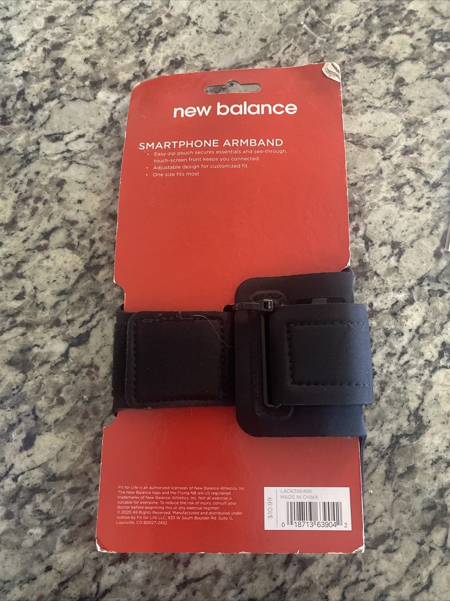 New Balance Smartphone Exercise Black Armband NEW, One Size Fits