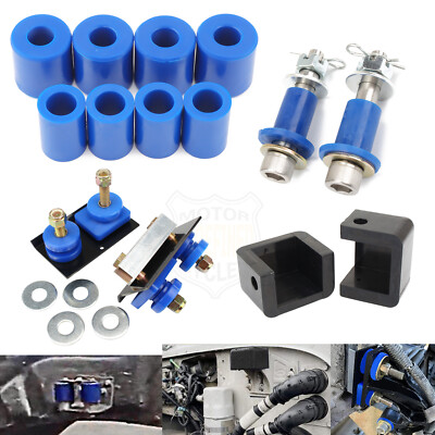 Engine Hood Hinge Pivot Bolt Kit & Hood Bumper & Bushings For Peterbilt 377 379