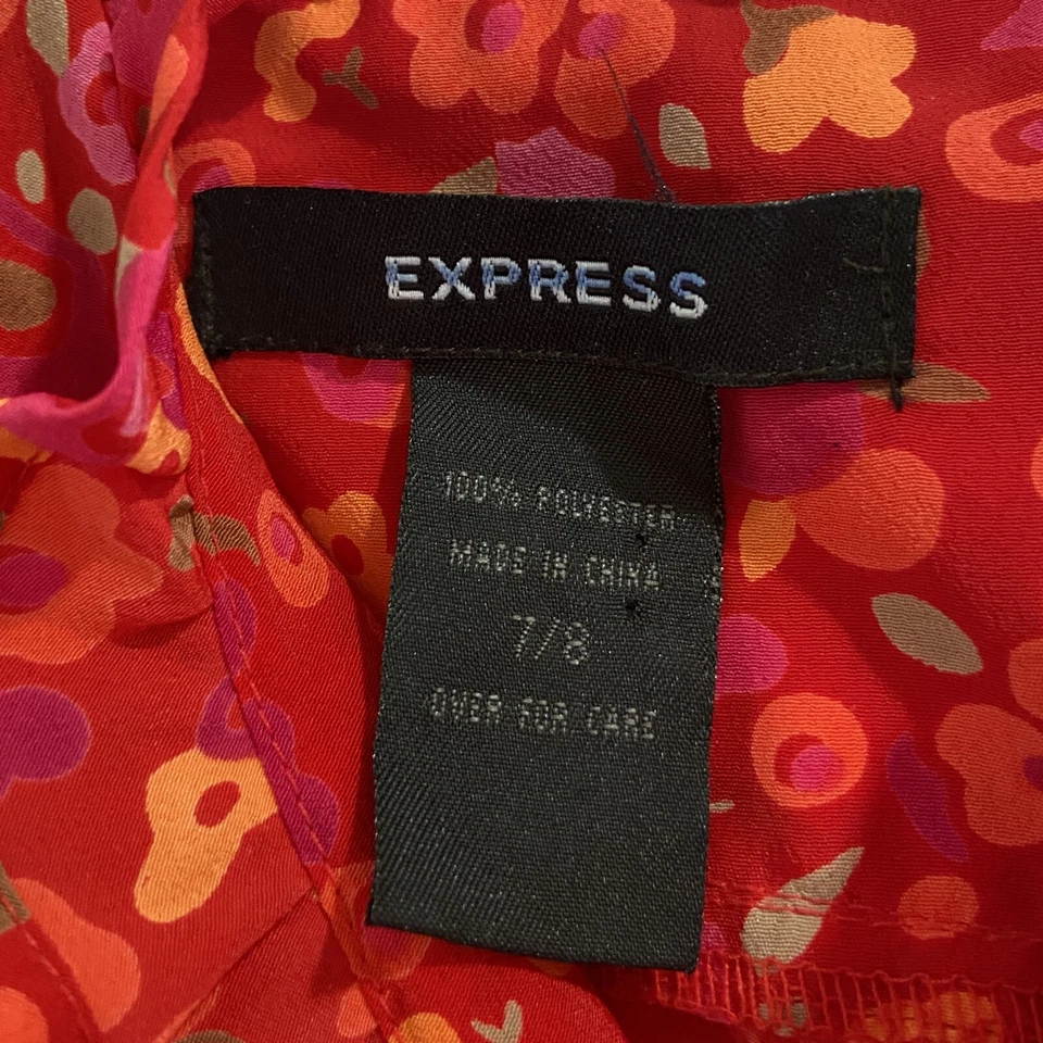 Vestido Midi Retro Rojo Multicolor Floral Sin Mangas - ¡Vibraciones Y2K/90s! Foto 3 de 4