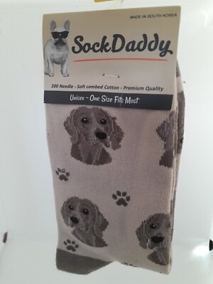 Sock Daddy Weimaraner Unisex Socks One Size Fits Most BRAND NEW WITH TAGS