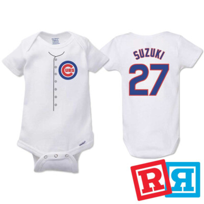 Seiya Suzuki Chicago Cubs Baseball Gerber Baby Onesie  Cotton Bodysuit