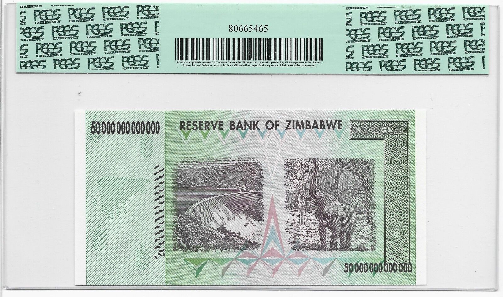 Zimbabwe 50 Trillion Dollars 2008 PCGS 69 PPQ Superb Gem New UNC | eBay
