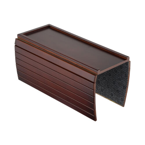 Couch Arm Tray Detachable Couch Cup Holder Tray Phone Holder Foldable Lounge Red - Picture 4 of 10