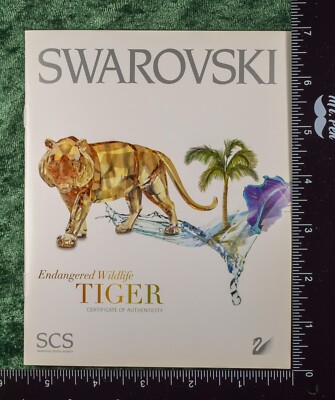 Swarovski SCS 2010 AE crystal Tiger, Endangered Wildlife series