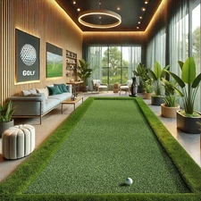 Artificial Turf Golf Hitting Mat 5' X 6'6" Indoor/Outdoor Waterproof Synthetic F