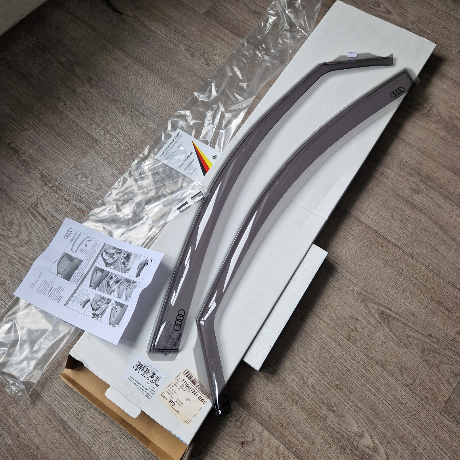 Genuine Audi Mk1 Q3 8U0 2012 2018 Wind Deflectors (Front Sets