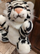 Vintage 10" Circus Circus White Tiger Plushie