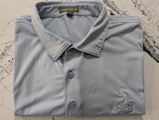 Peter Millar Summer Comfort Polo Pinehurst Shirt XL White Blue Stripe Top 100