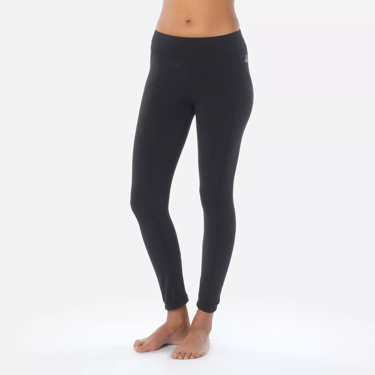 Prana Womens Medium Black Ankle Zipper Leggings Crop High Waist Gazelle Yoga