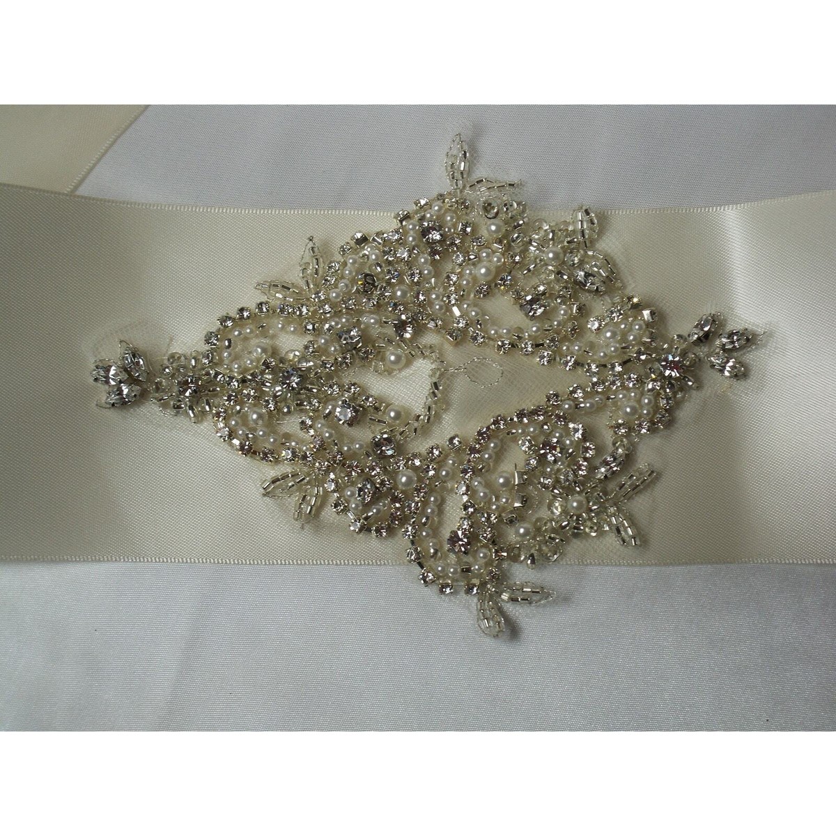 Wide ivory beaded wedding dress bridal belt sash,lace beaded bridal belt  sash | eBay