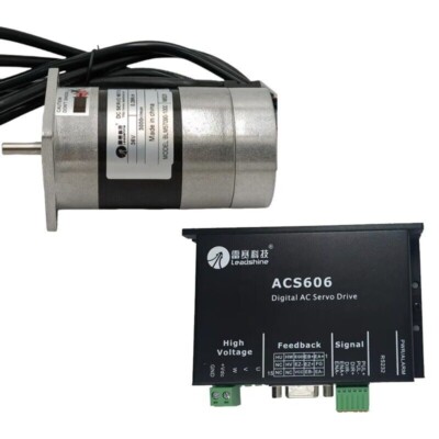 Leadshine BLM57090-1000 Brushless Servo Motor 4-36VDC 90W+ ACS606 AC Servo Drive
